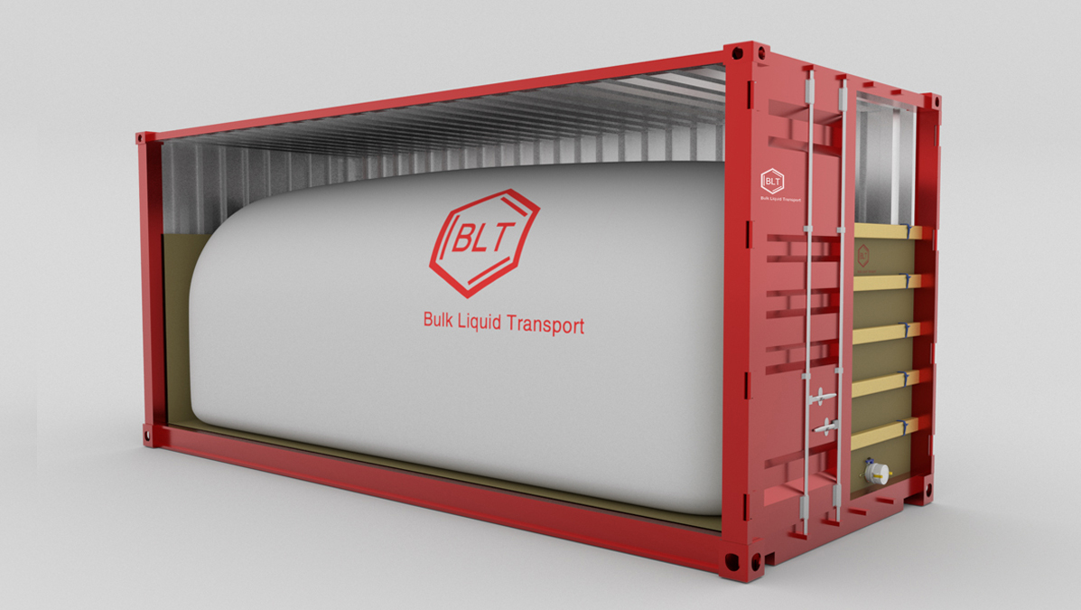 Bulk Liquid Transportation - BLT FLexitank for sea, rail and road transportation